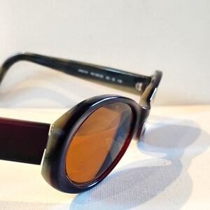 Vintage Anne Klein Reddish Brown Womens Sunglasses